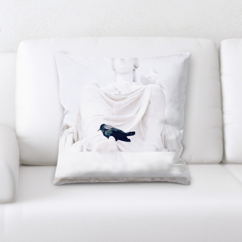 Microsuede Reversible Throw Pillow