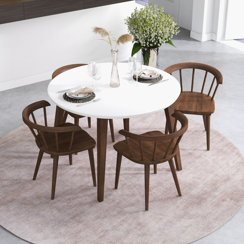 Ensemble repas pour 4 personnes Hajdar, blanc