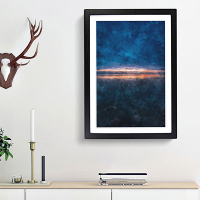 Horizon on the Beach - Framed Print