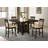 Sarwa Square Counter Height Dining Set Brown and Tan-902094666
