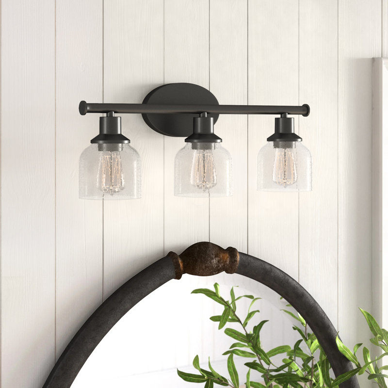 3 Light Seeded Dimmable Vanity Light