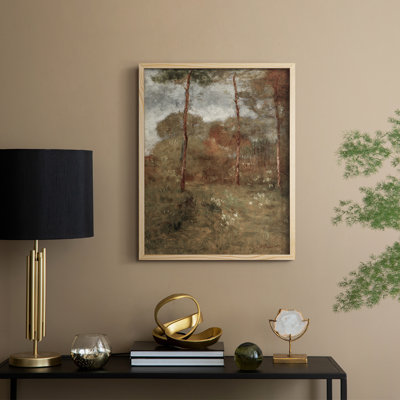 «Vintage Landscape CLXVII», reproduction encadrée - bois massif