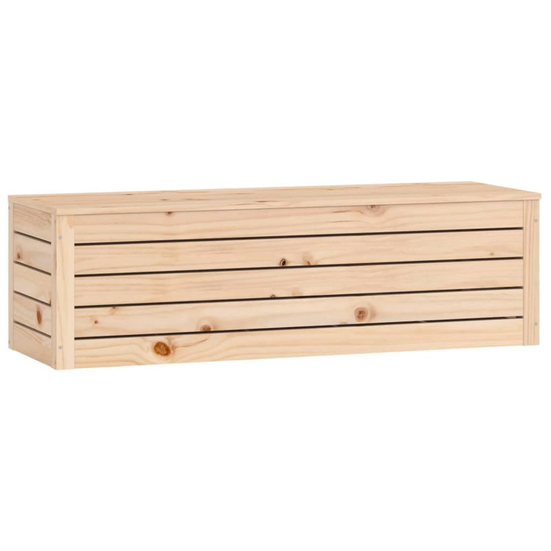 vidaXL Storage Box Solid pinewood Large Storage Box Rectangular, Brown