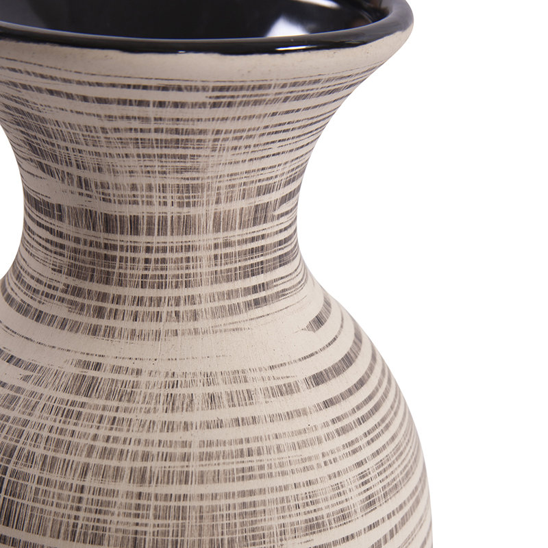 Bivens 31" H Ceramic Cylinder Floor Vase
