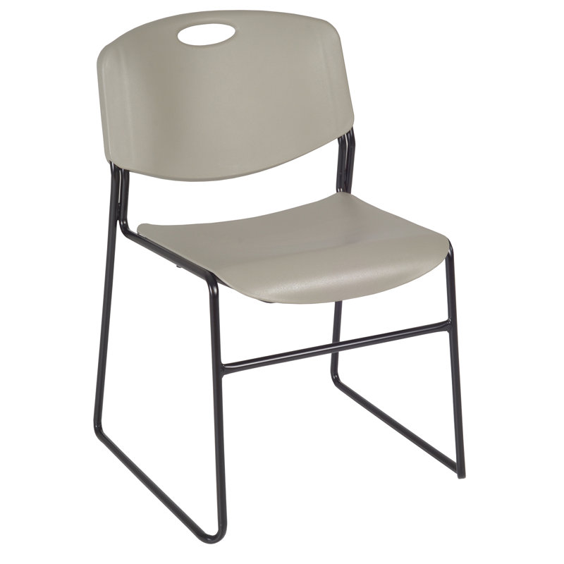 Plateau de table Kee Square, 4 chaises empilables Zeng, H 29 po x l 48 po x P 48 po, Acajou / Noir, Bleu