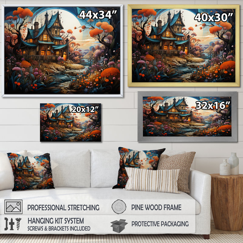 Marozik Farmhouse Enchantment - Reproduction, Toile tendue, H 12 po x l 20 po x P 1 po