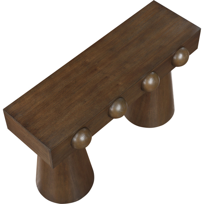 Console en placage de chêne Hofmann, Brun