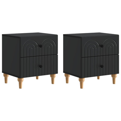 43cm W Manufactured Wood Bedside Table