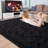Neicha Deep pile Soft Fluffy Black Indoor/Outdoor Living Room Area Rug-400142103