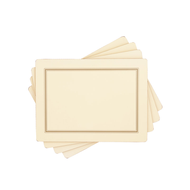 Portmeirion, Pimpernet, Placemats - Classic Black, Cream