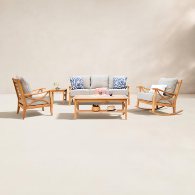 Caterina 5-Person Teak Patio Seating Group