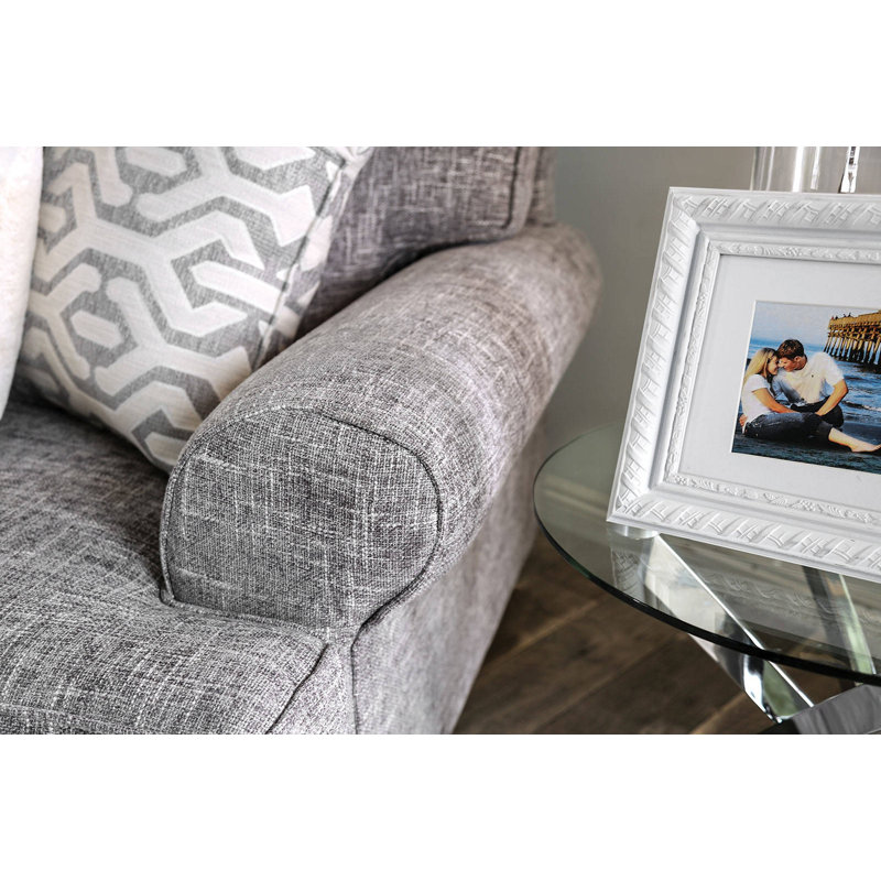 Anddy Upholstered 102'' Sofa, Gray Fabric
