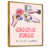 Toile avec cadre flottant or