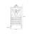 Modern White Solid Wood China Cabinet