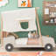 Lit voiture en bois avec coussin-117190723
