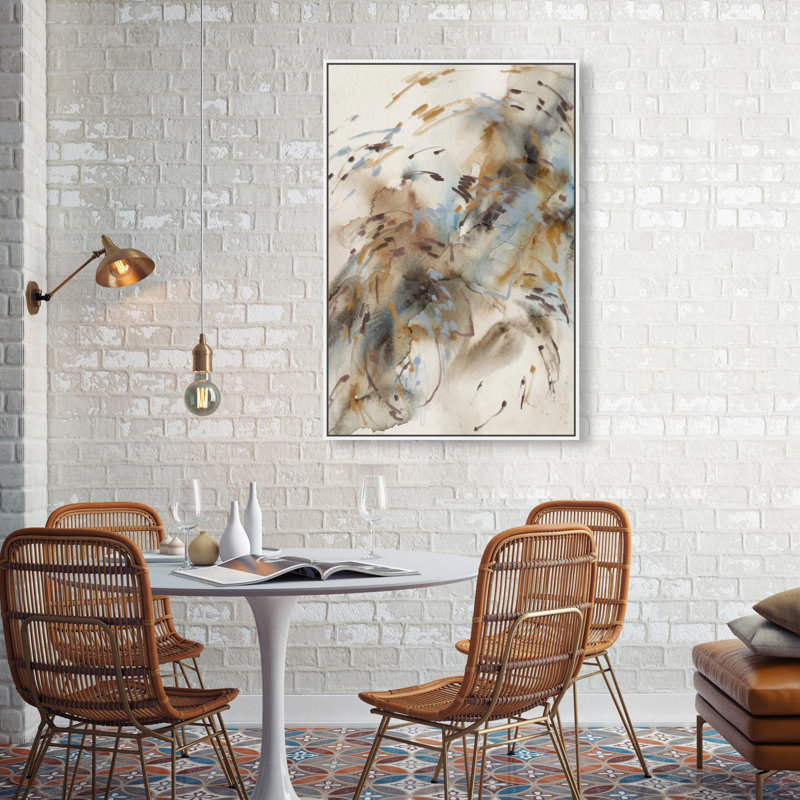 Mindfulness Print by Oliver Gal, 46"H x 31"W, White Floater Frame