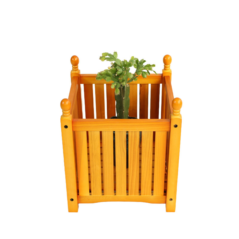 Boîte à fleurs extérieure carrée, idéale pour faire pousser toutes les plantes et fleurs, guide d'assemblage simple, terrasse de jardin parfaite
