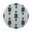 Gem Sapphires White Round Beaded Placemat Smooth