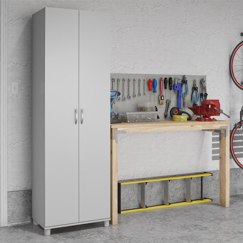 Aleg 24" W Garage Storage Cabinet, Gray