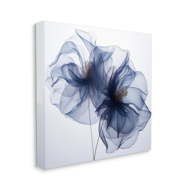 " Blue Modern Bloom ", 36" H x 36" W x 1.5" D