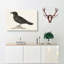 Common Raven by Von Wright - Wrapped Canvas Painting-55370782