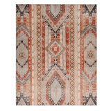 Distressed Homage Hand Knotted Wool Geometric Area Rug