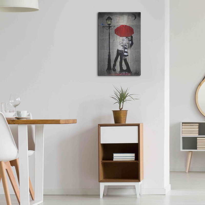 Winston Porter «Rainrain» par Loui Jover, art mural en métal, H 24 po x l 16 po