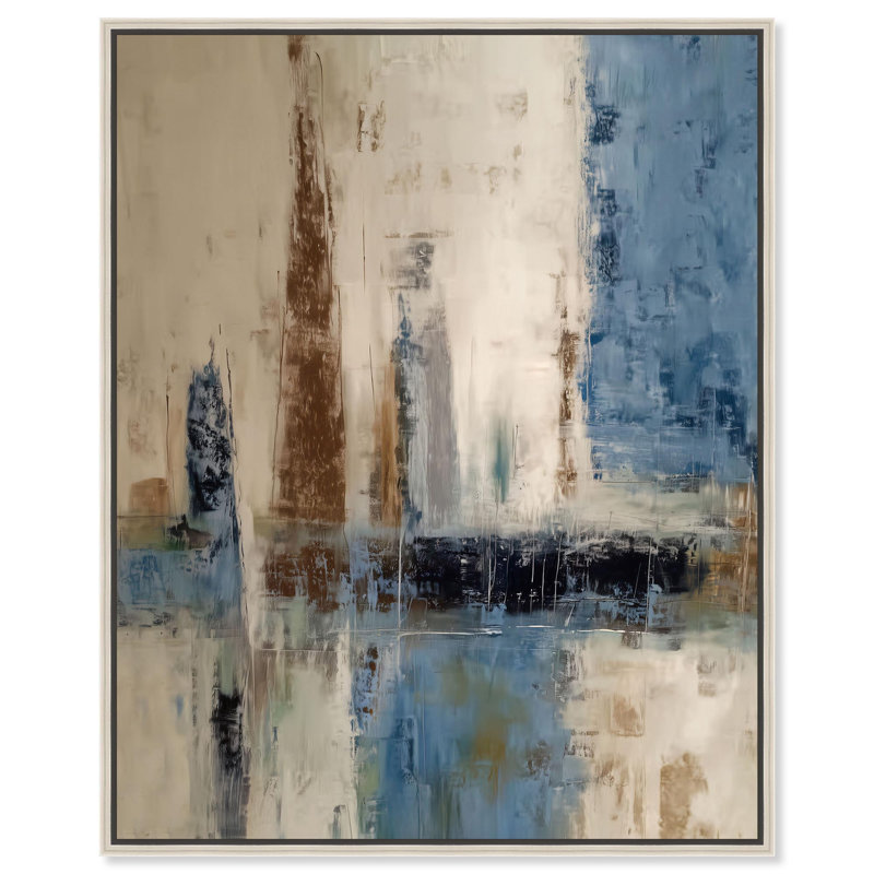 "Layers of Time I", reproduction d'art sur toile par Art Remedy, cadre argenté, 16 x 20, H 21 po x l 17 po, Cadre argenté