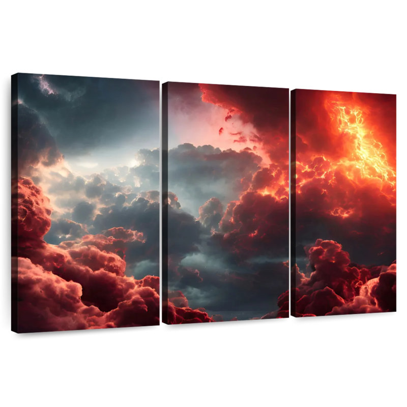 Final Battle Between Hell And Heaven VII, 42" H x 65" W