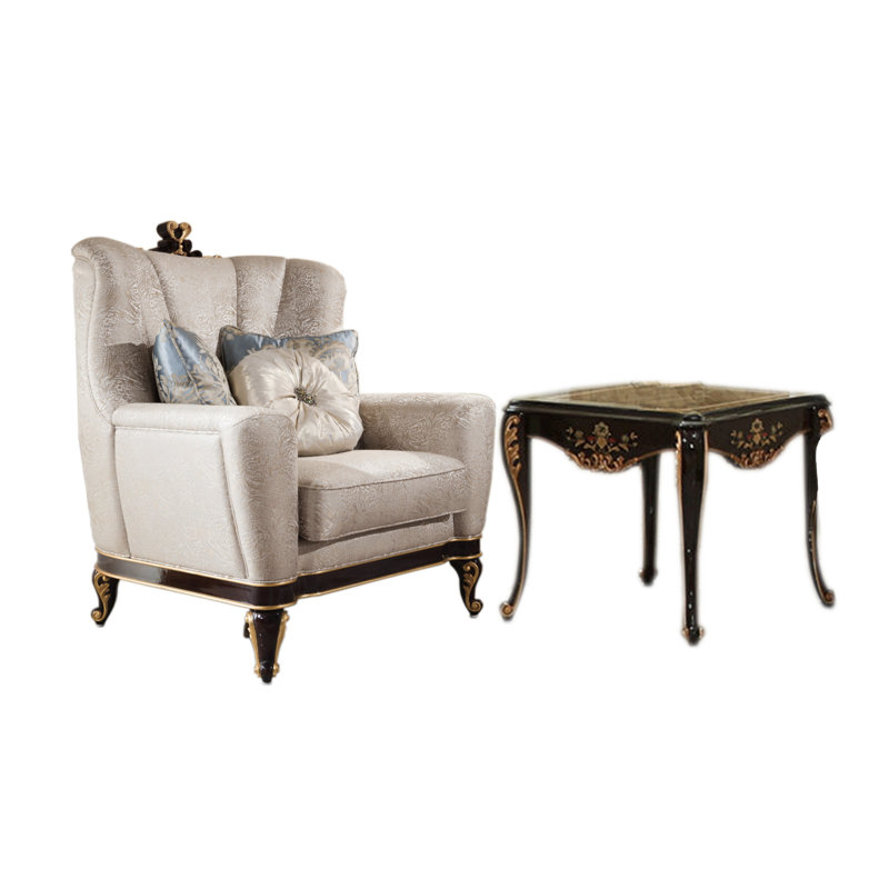 Infinity Sofa Chair And Square End Table