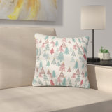 Dash and Ash Me Oh My Trees Throw Pillow