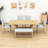 6-Piece Extendable Dining Table Set with Removable Leaf and Upholstered Dining Chair and Bench-96010408-96010407-96010409