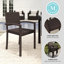 Martha Stewart Bedford Outdoor Rattan Wicker Stackable Dining Armchair-109713849