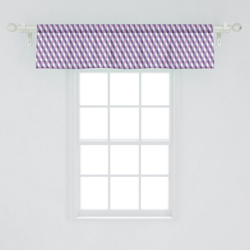 Ensemble de 2 cantonnières Ambesonne Mauve, L 42 po x L 18 po