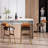 40.16"H Retro Solid Wood Backrest Bar Stool