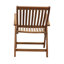 Chaise de patio pliante teck Aguinaldo