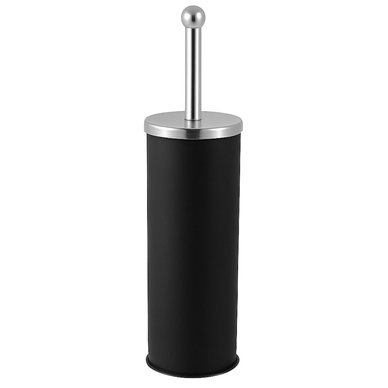 Fillingham Free-Standing Toilet Brush and Holder, Black