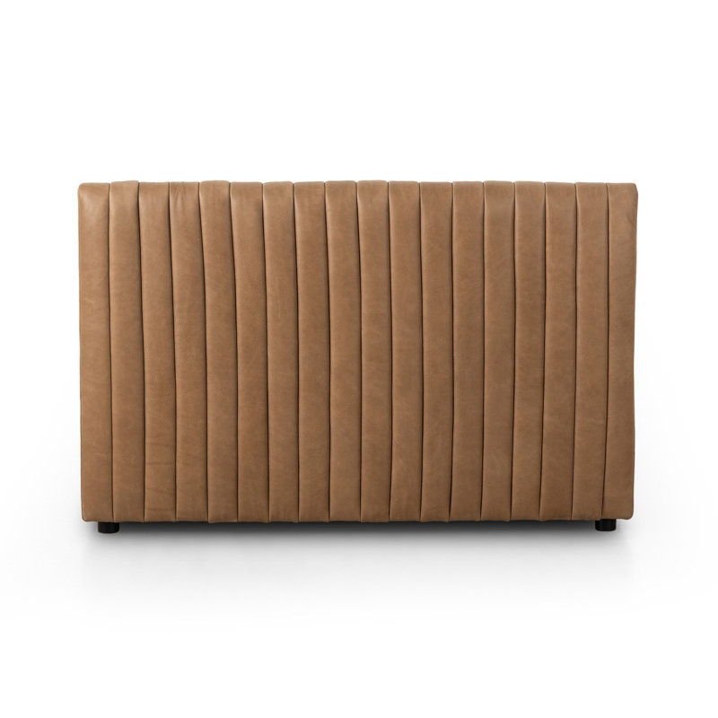Augustine Upholstered Dining Bench, 31.5" H x 49" W x 28" D, Palermo Drift Genuine Leather