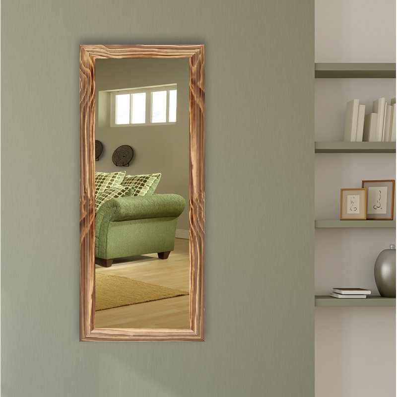 Miroir Carlea, Naturel brûlé, H 63 po x l 25 po