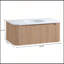 Meuble-lavabo mural 36 po Arcora avec comptoir en marbre artificiel Carrara, lavabo en céramique et tiroir de rangement spacieux-1575240551-1575240549