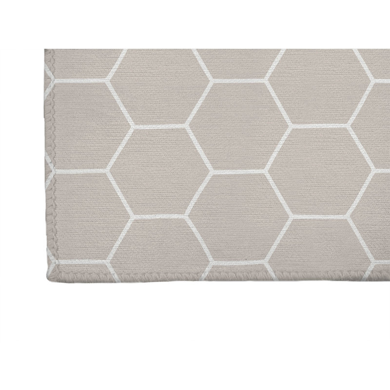 Comb Non-Slip Outdoor Rug, Runner 2'6" x 8'