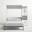 Lit escamotable avec armoire de rangement Luka (90 po de largeur) -31813637