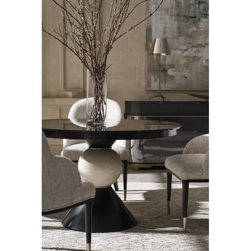 Chalice Round Glass Dining Table