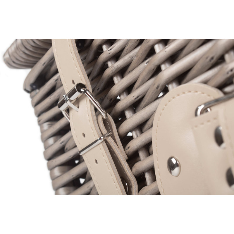 Wicker Hamper Basket, 25cm H x 51cm W x 35cm D