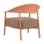 Brun abricot pour petits espaces, 2 chaises et 1 table, sièges moelleux, rouille, mobilier de patio transparent avec coussins, cadre antirouille, facile à assembler