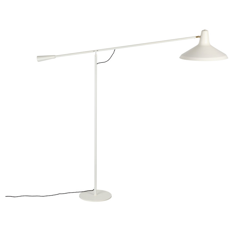 Lampe sur pied 63 po Cantelevor, Blanc