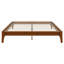 Base de lit plateforme en bois avec support en lattes de bois-219909526