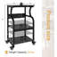 Support pour imprimante H 29,5 po x l 20 po avec tablette de rangement réglable et chariot utilitaire-103545803