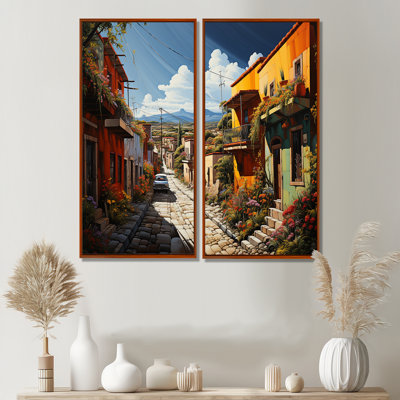 «Mexico Mexico Fiesta City I - Large Mexico», reproduction d'art sur toile