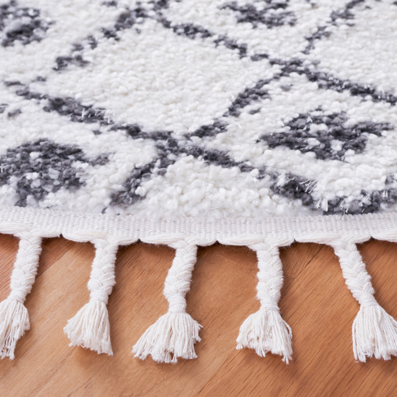 Tapis à poils longs Triplett, Rond 9 pi